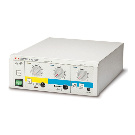 KLS Martin ME102 Instructions For Use Manual