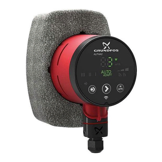Grundfos Auto ADAPT ALPHA2 Installation And Operating Instructions Manual