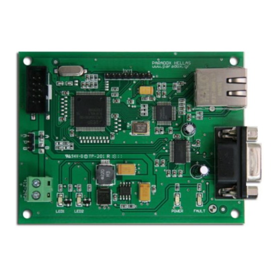Paradox Hellas S.A. MRTCP-IP Quick Installation Manual
