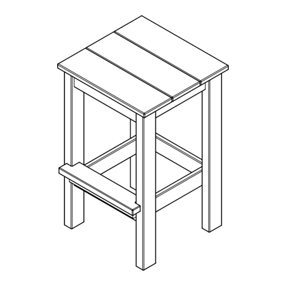 Sister Bay Hudson Barstool 20-3 Assembly Instructions