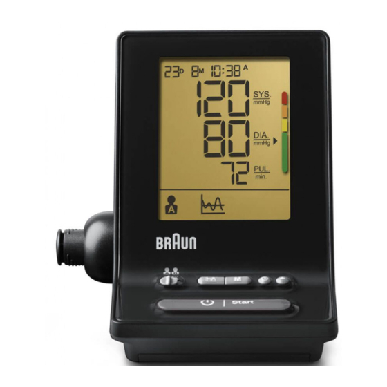 User Manuals: Braun ExxactFit 5 Blood Pressure Monitor