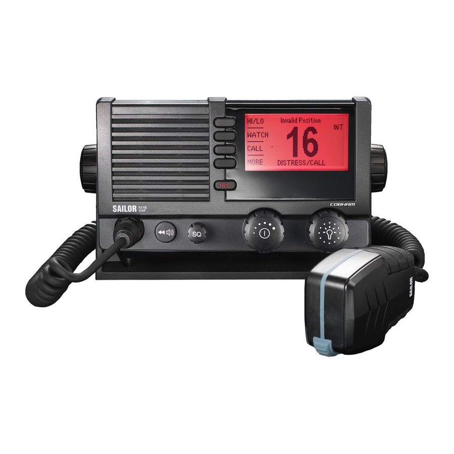 Sailor 6210 VHF - Radio Installation Guide
