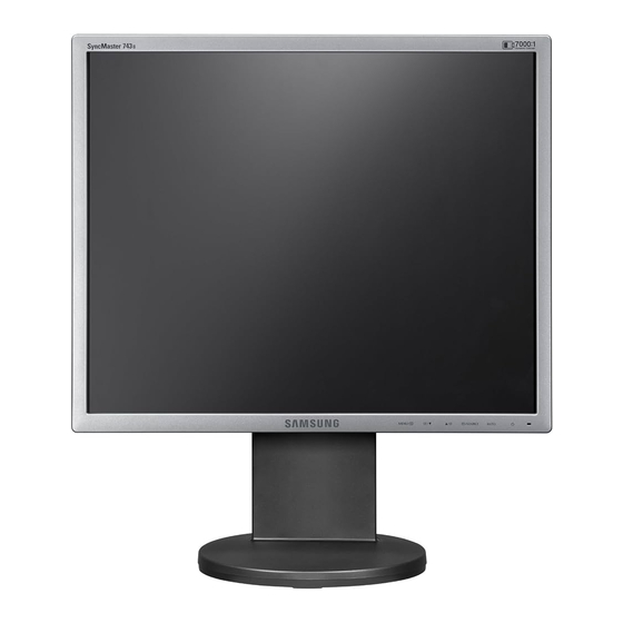 Samsung SyncMaster 743B User Manual