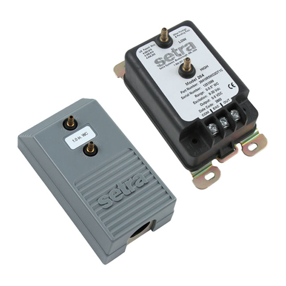 Setra Systems DPT264 Series Installation Manual