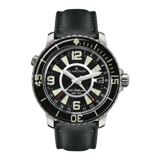 Blancpain 500 Fathoms GMT Dive Watch Manuals