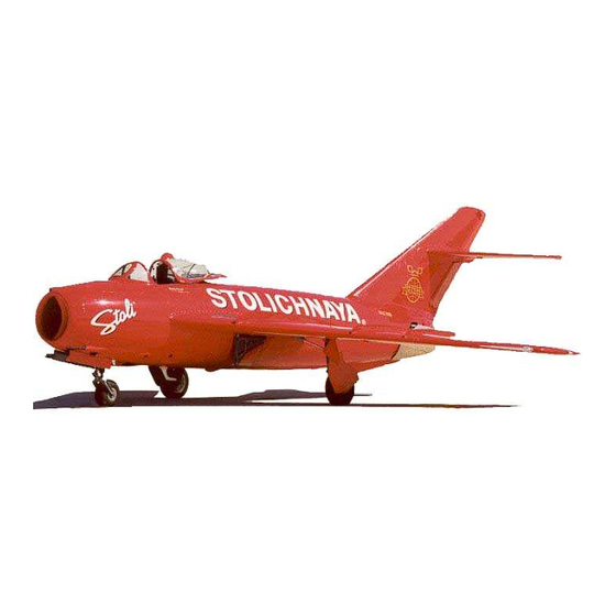 User Manuals: Hobby King Mig-15 EDF Jet Aircraft