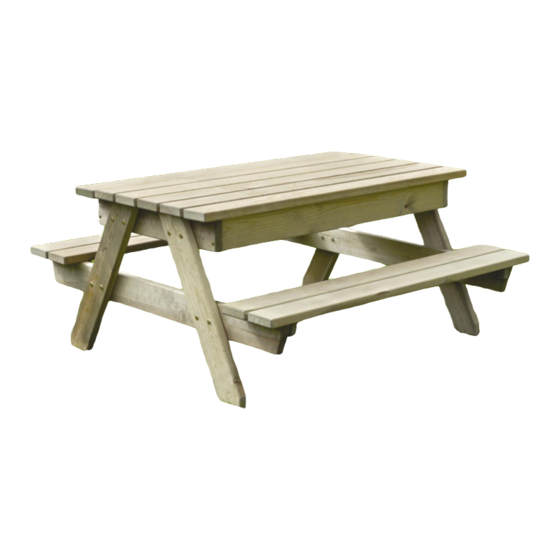 Zest 4 Leisure Alice Children’s Picnic/Play Table Assembly Instructions