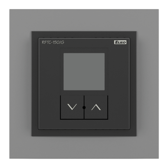 Elko iNELS RF Control RFTC-150/G Manual