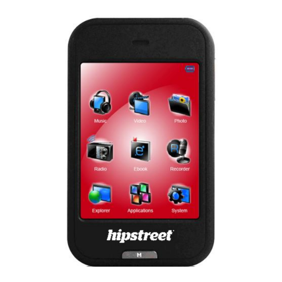 User Manuals: Hipstreet HS-2410-8GB 8GB Media Player