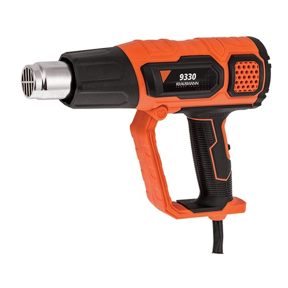 KRAUSMANN 9330 Hot Air Gun Manuals