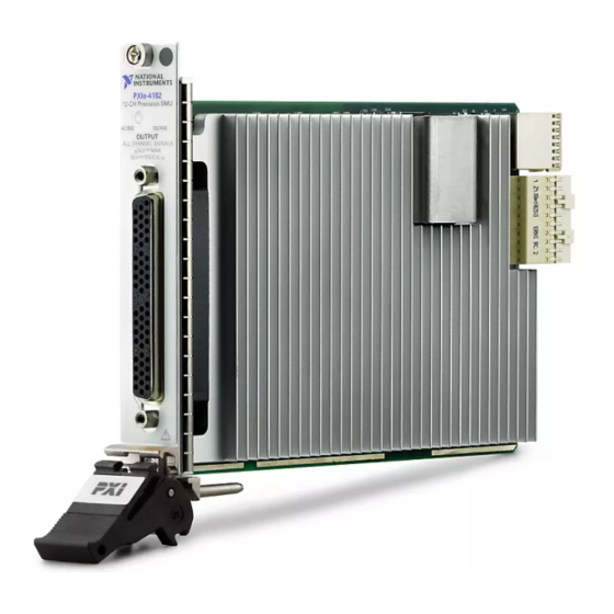 National Instruments PXIe-4162 Manual
