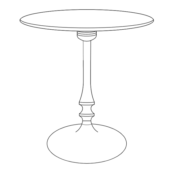 Kenroy Home ROSECLIF ACCENT TABLE 65042 Use And Care Manual