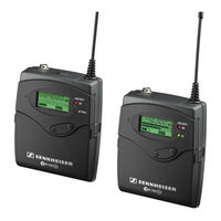 SENNHEISER EW 122-P G2 Operating Instructions