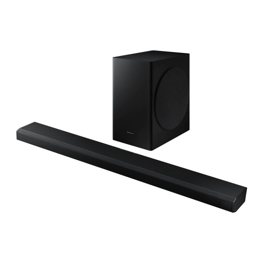 Samsung HW-Q70T - Soundbar Manual