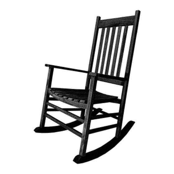 SHINE Vermont Porch Rocker 4332 Series Instruction Manual