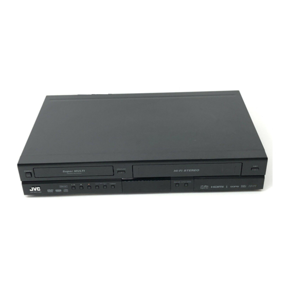 JVC DRMV100B - DVDr/ VCR Combo Instructions Manual