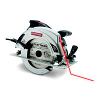 CRAFTSMAN 7-1/4 - in. Circular Saw with Laser Trac and LED Worklight Operator's Manual