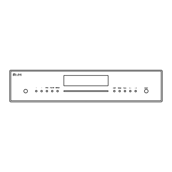 AVM EVOLUTION CD 3.2 Operating Instructions Manual