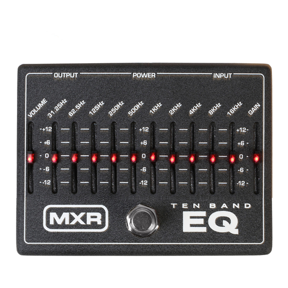 mxr M108 User Manual