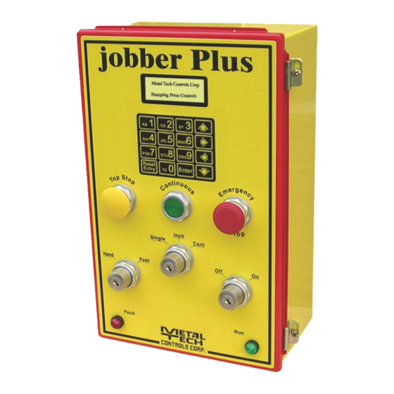 User Manuals: MetalTech Jobber Plus UNMP Controller