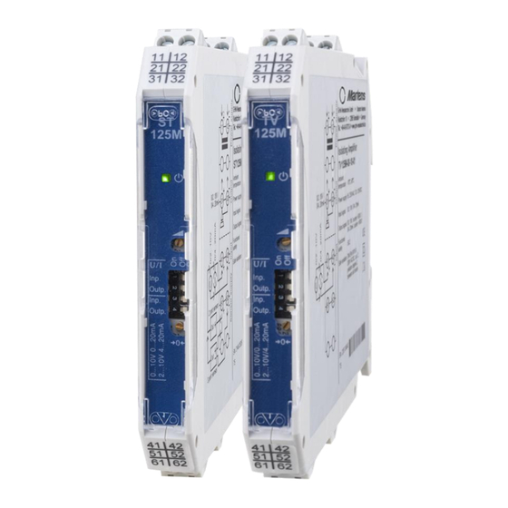 GHM Martens TV125M Isolating Amplifier Manuals