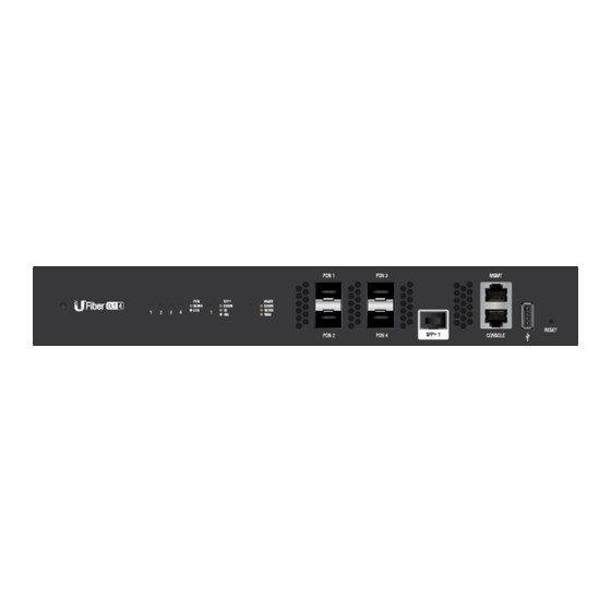 Ubiquiti uFiber OLT 4 Quick Start Manual
