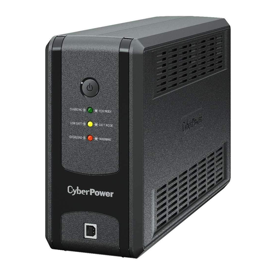 CyberPower UT850EG User Manual