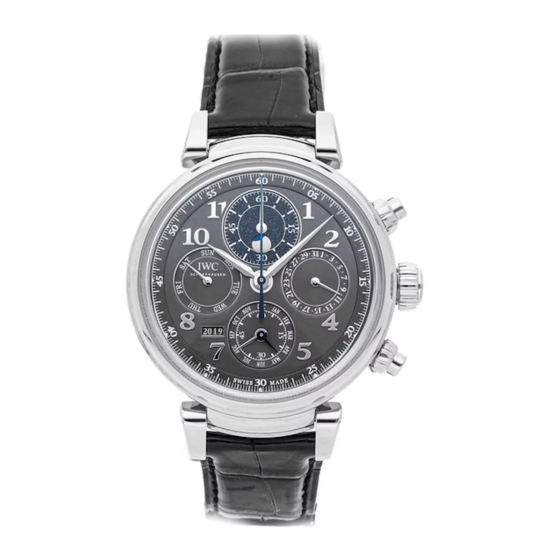 iwc IW3921 Operating Instructions Manual