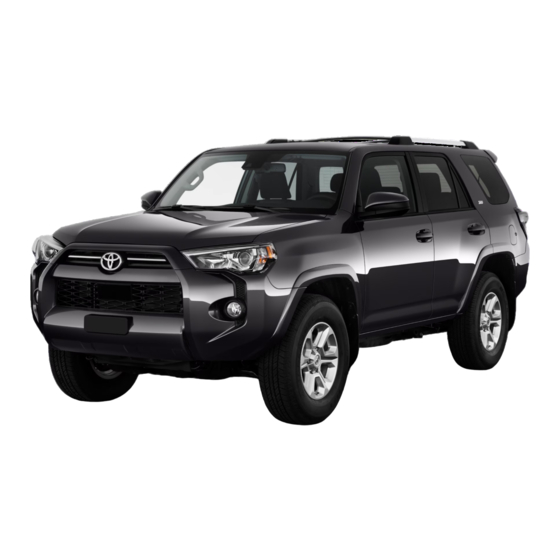 Toyota 4RUNNER 2020 Quick Reference Manual