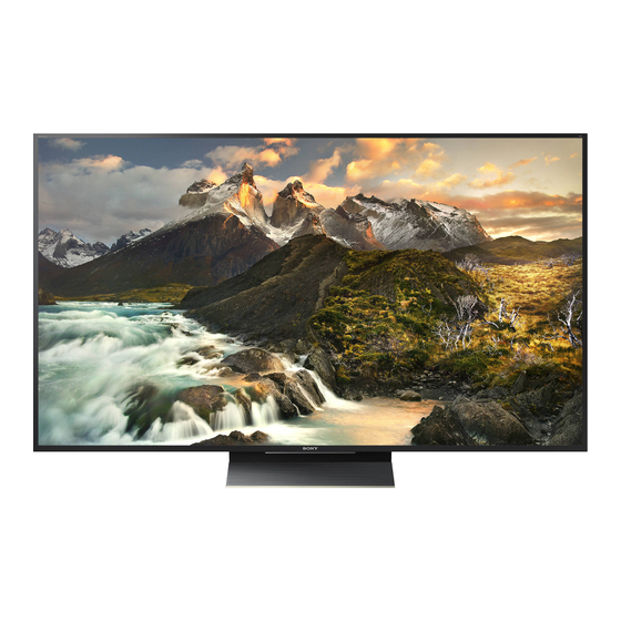 Sony Bravia XBR-65Z9D Manuals