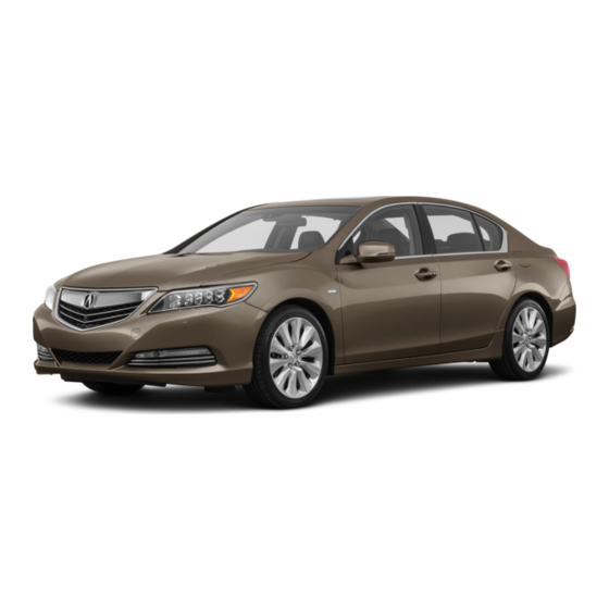Acura RLX Sport Hybrid 2016 Service Bulletin