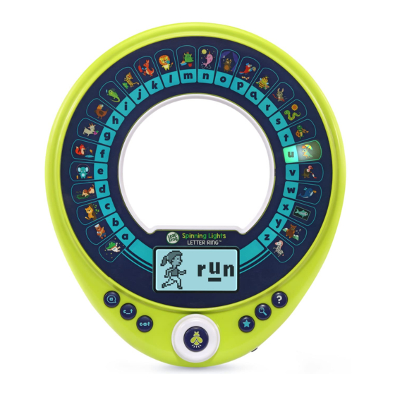 LeapFrog Spinning Lights Letter Ring Instruction Manual