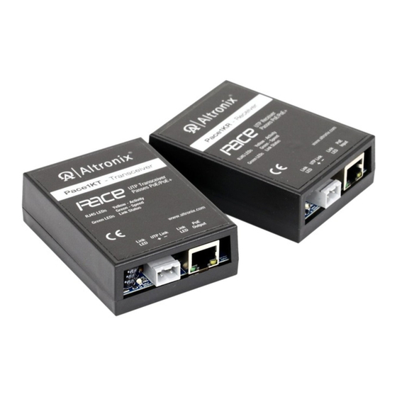 Altronix Pace1KR Installation Manual