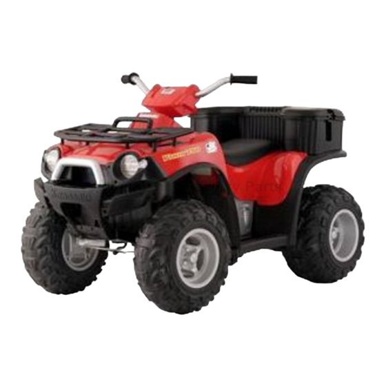 Fisher-Price POWER WHEELS Kawasaki BRUTE FORCE ULTIMATE TERRAIN TRACTION Owner's Manual
