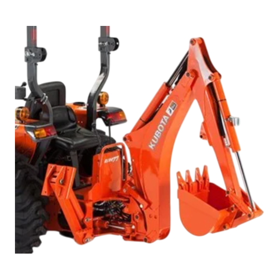 Kubota WSM BH77 Workshop Manual