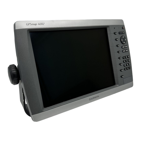 Garmin GPSMAP 4012 - Marine GPS Receiver Template Manual