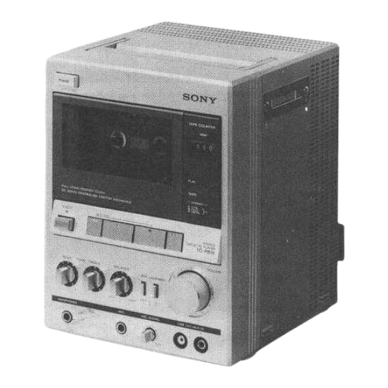 Sony TC-PB10 Service Manual