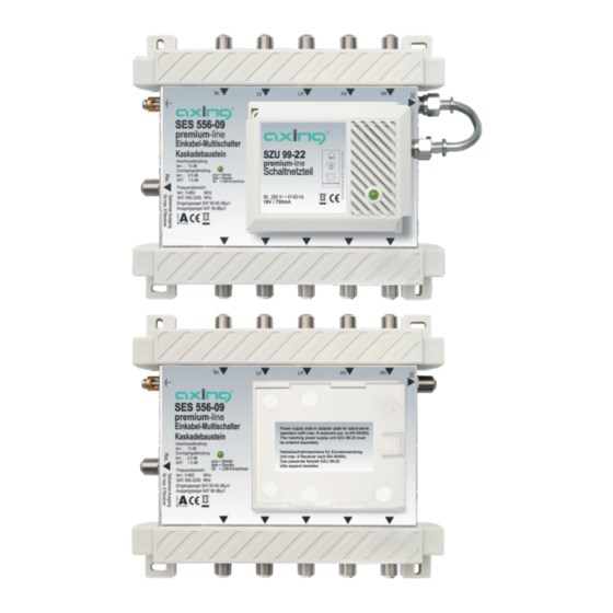 axing SES 556-19 Operation Instructions