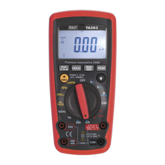 Sealey TA303 Manual