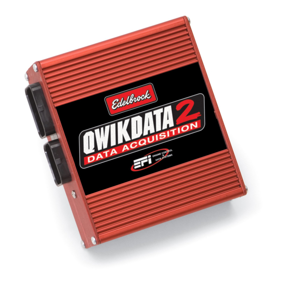 Edelbrock QwikData 2 Manuals