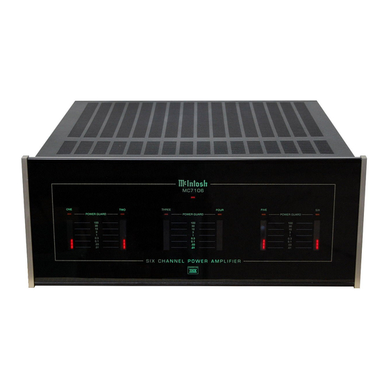 MCINTOSH MC7106 OWNER'S MANUAL Pdf Download | ManualsLib