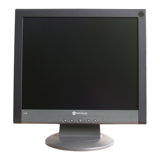 AG Neovo K-19 User Manual