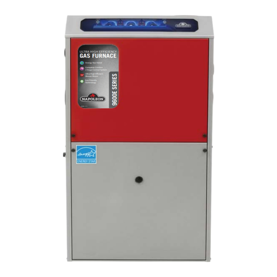 Napoleon 9600E E-STAR Series Installation And Operating Instructions Manual