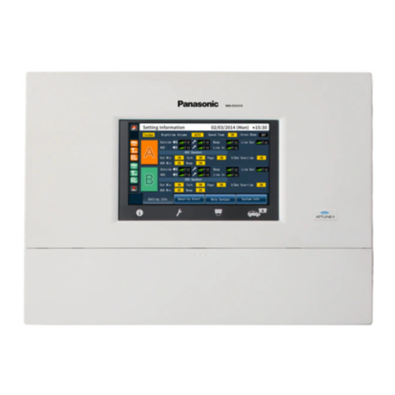 Panasonic WX-CC411BP Operating Instructions Manual