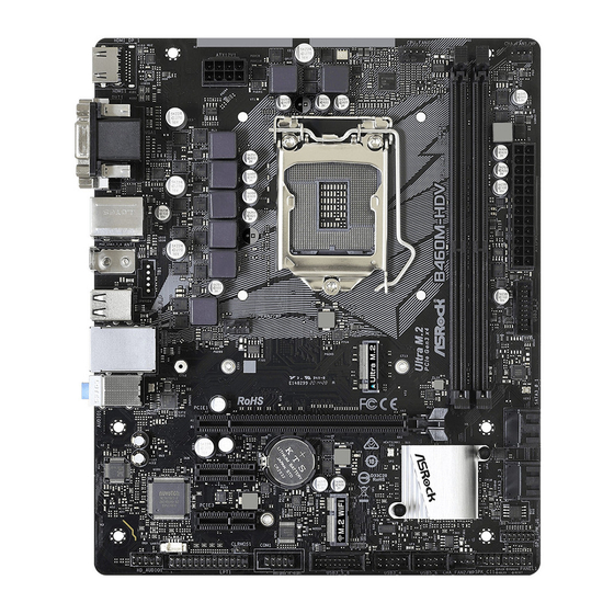 ASROCK B460M-HDV User Manual