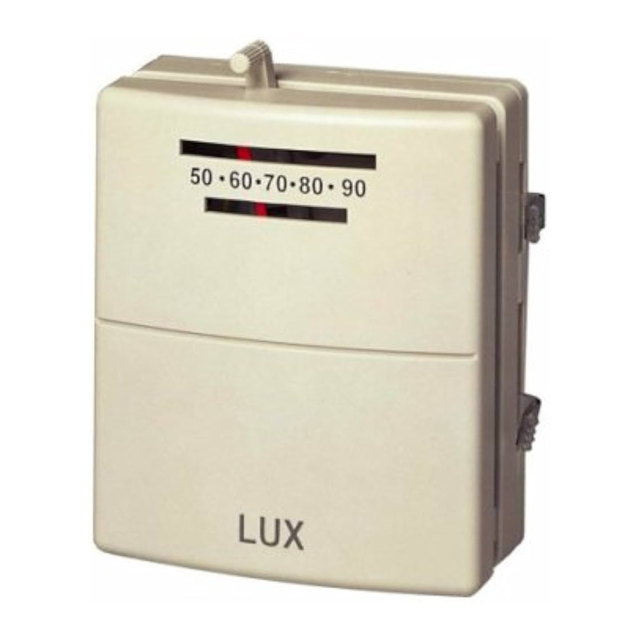 LUX T10-1143SA - HEATING & COOLING THERMOSTAT Manual