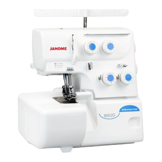 Janome 8002D Instruction Manual