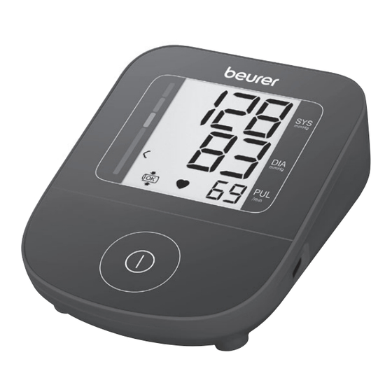 Beurer BM 25 Instructions For Use Manual