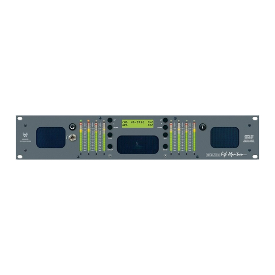 Wohler AMP-S8 Series+ User Manual