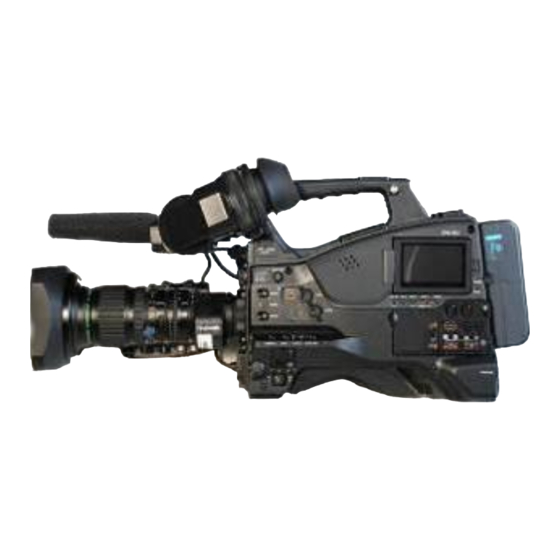 Sony PMW 500 Operator's Manual